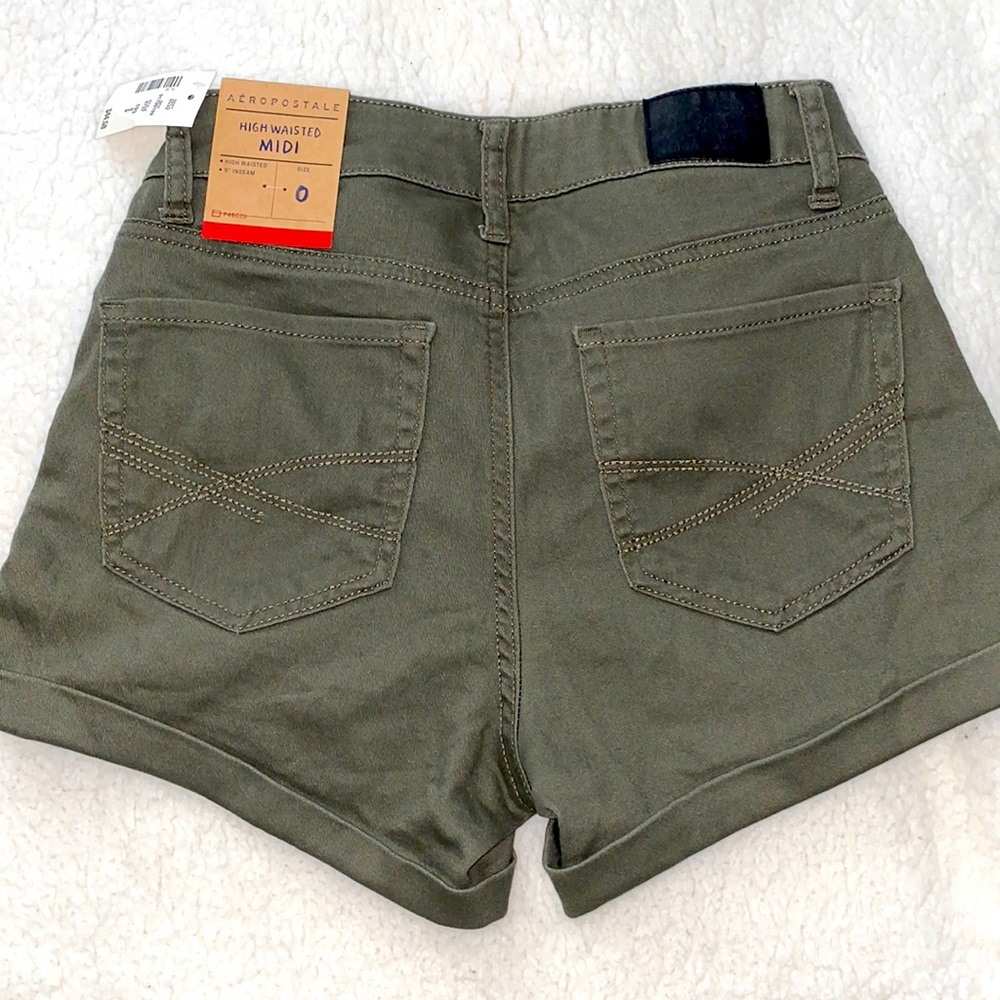 NWT High Wasted STRETCH Midi Shorts - SZ 0